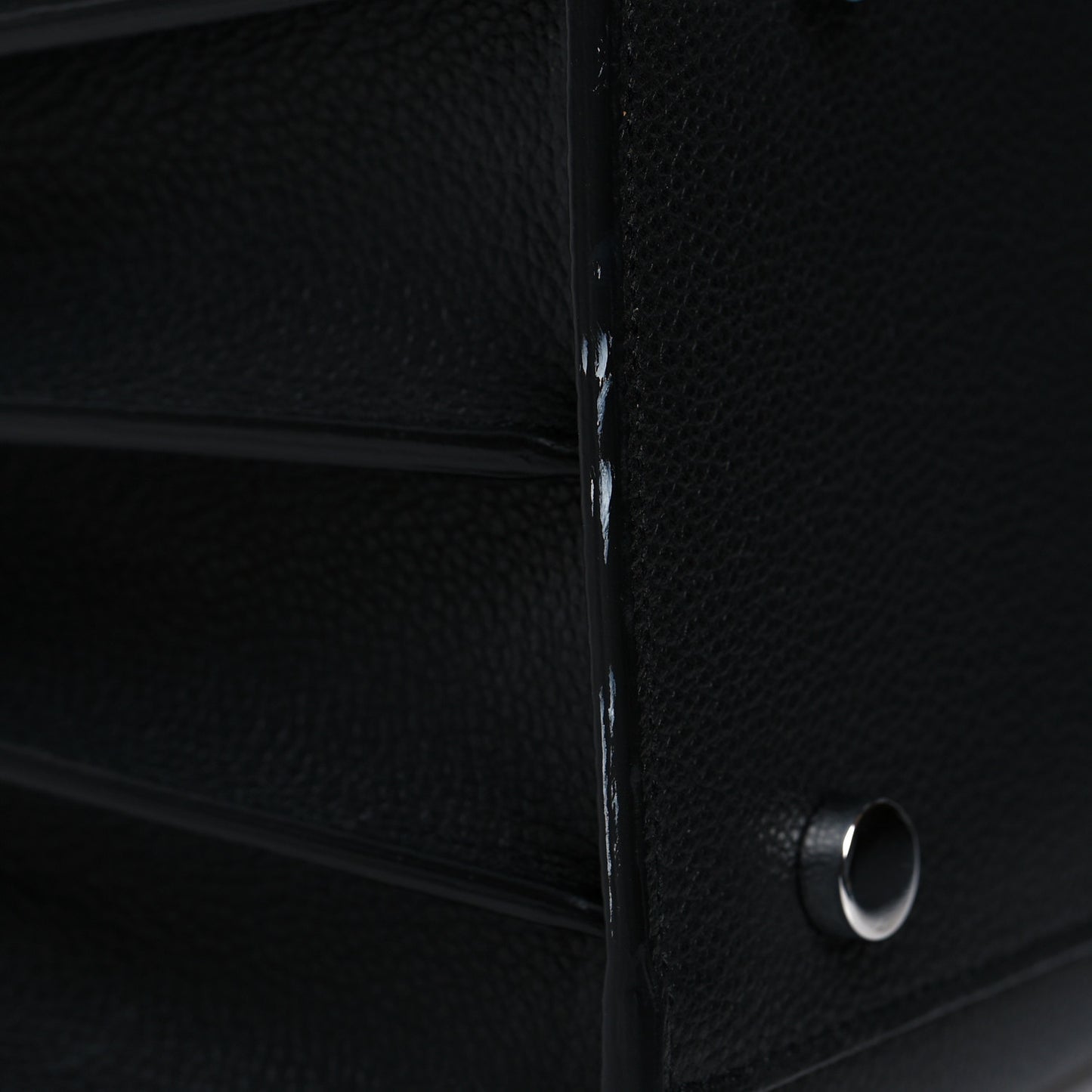 Grained Calfskin Small Sac De Jour Black