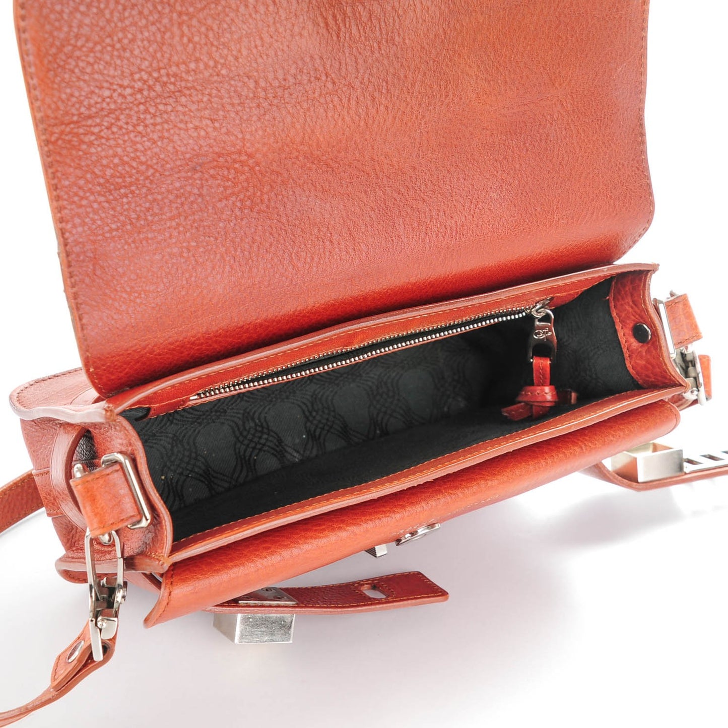 Calfskin PS11 Classic Shoulder Bag Saddle