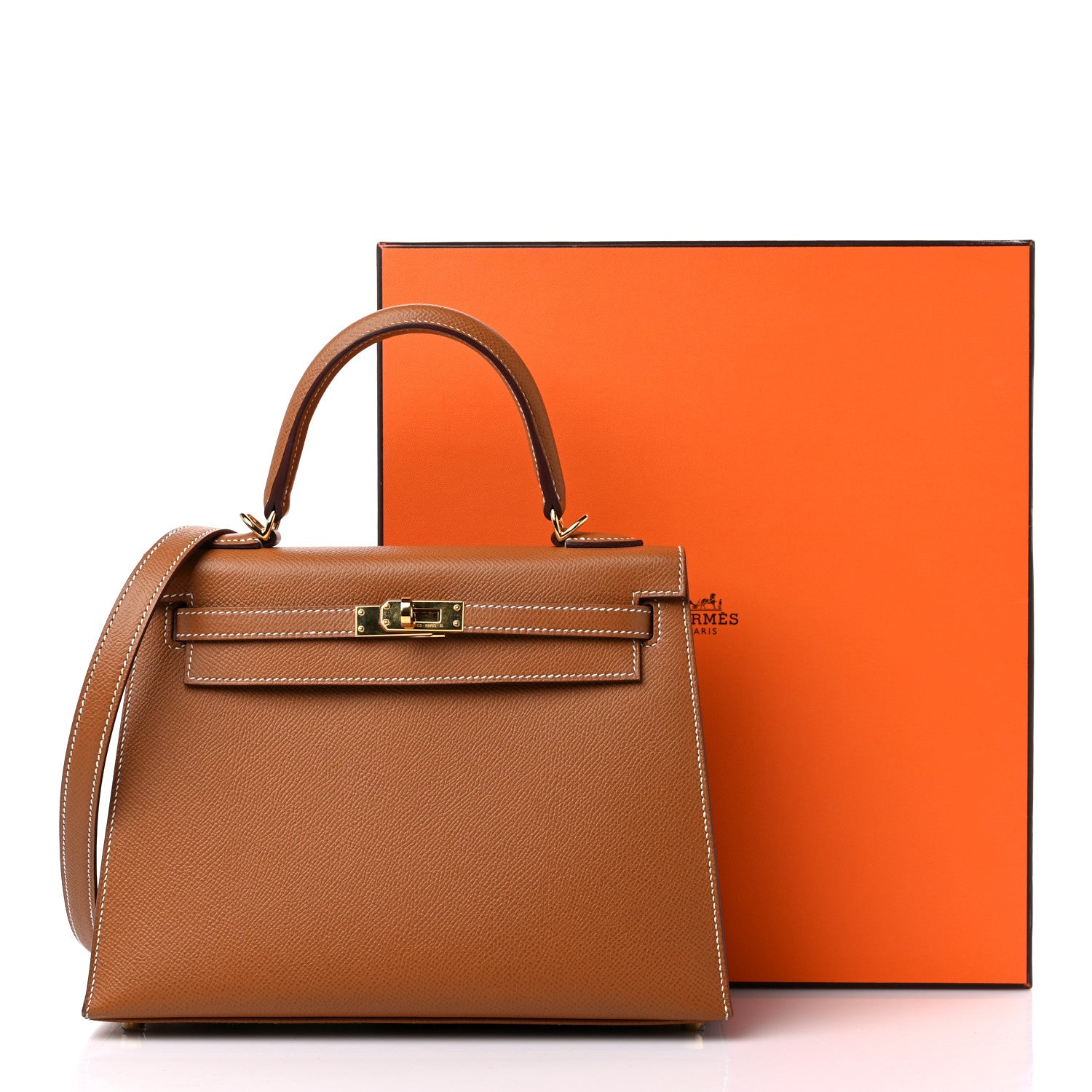Hermes Epsom Kelly Sellier 25 Gold 11 of 11