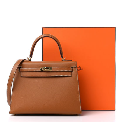 Hermes Epsom Kelly Sellier 25 Gold 11 of 11