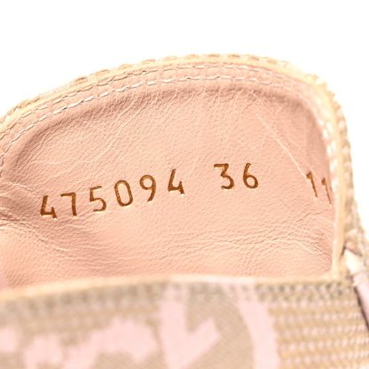 Gucci Monogram Macro GG Nappa Charlotte Womens Princetown Slippers 36 Beige Perfect Pink 10 of 11