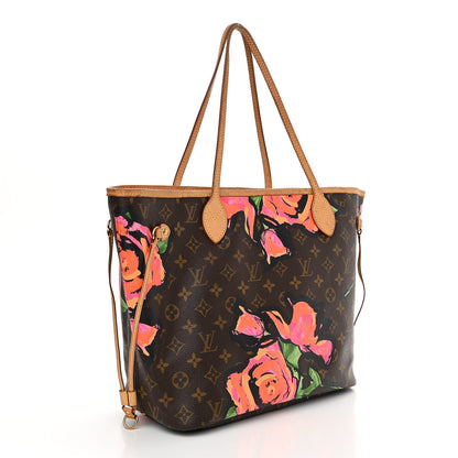 Louis Vuitton Monogram Roses Neverfull MM 3 of 14
