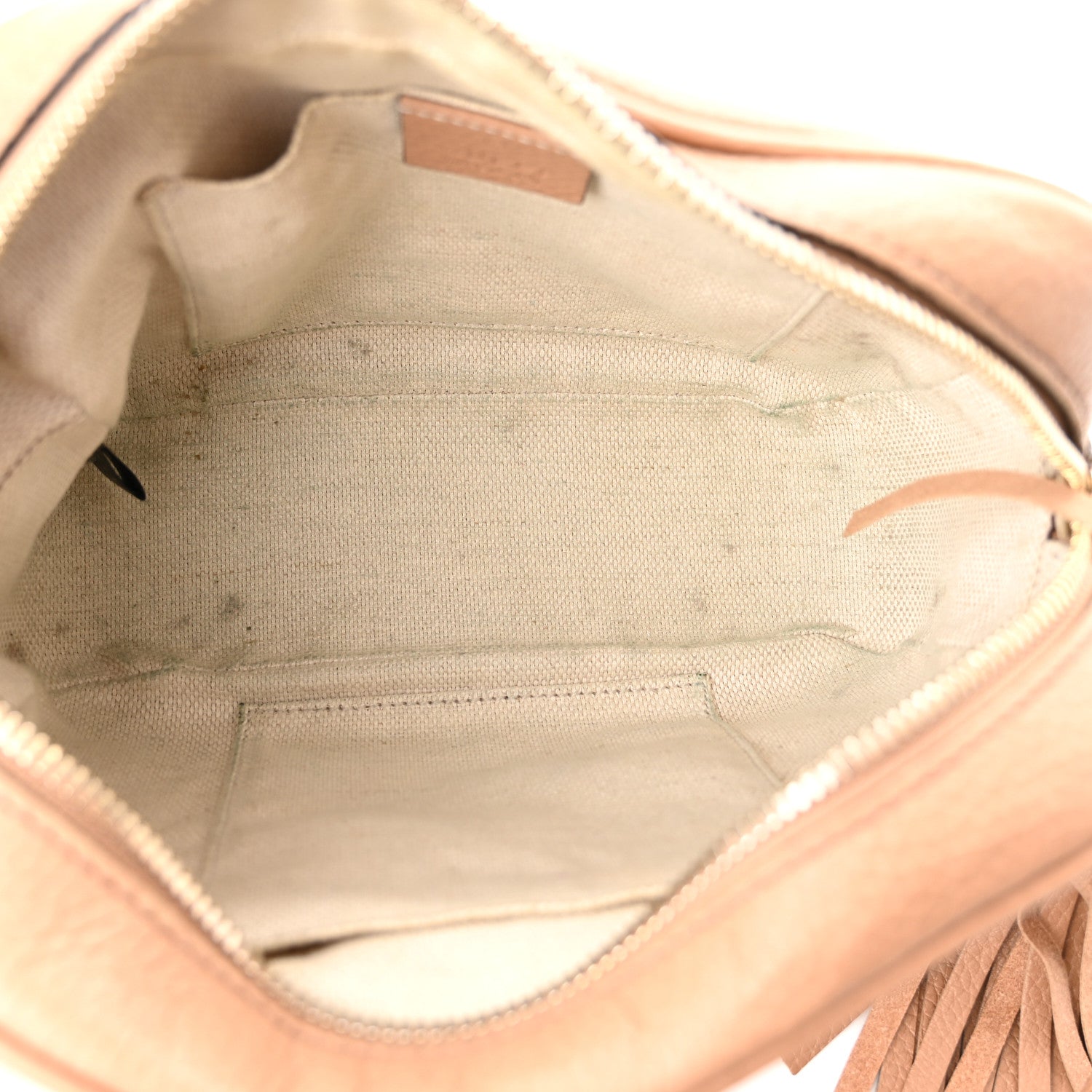 Gucci Pebbled Calfskin Small Soho Disco Bag Rose Beige 5 of 10