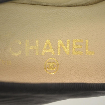 Chanel Patent Cap Toe Ballet Flats 35.5 Black 5 of 6