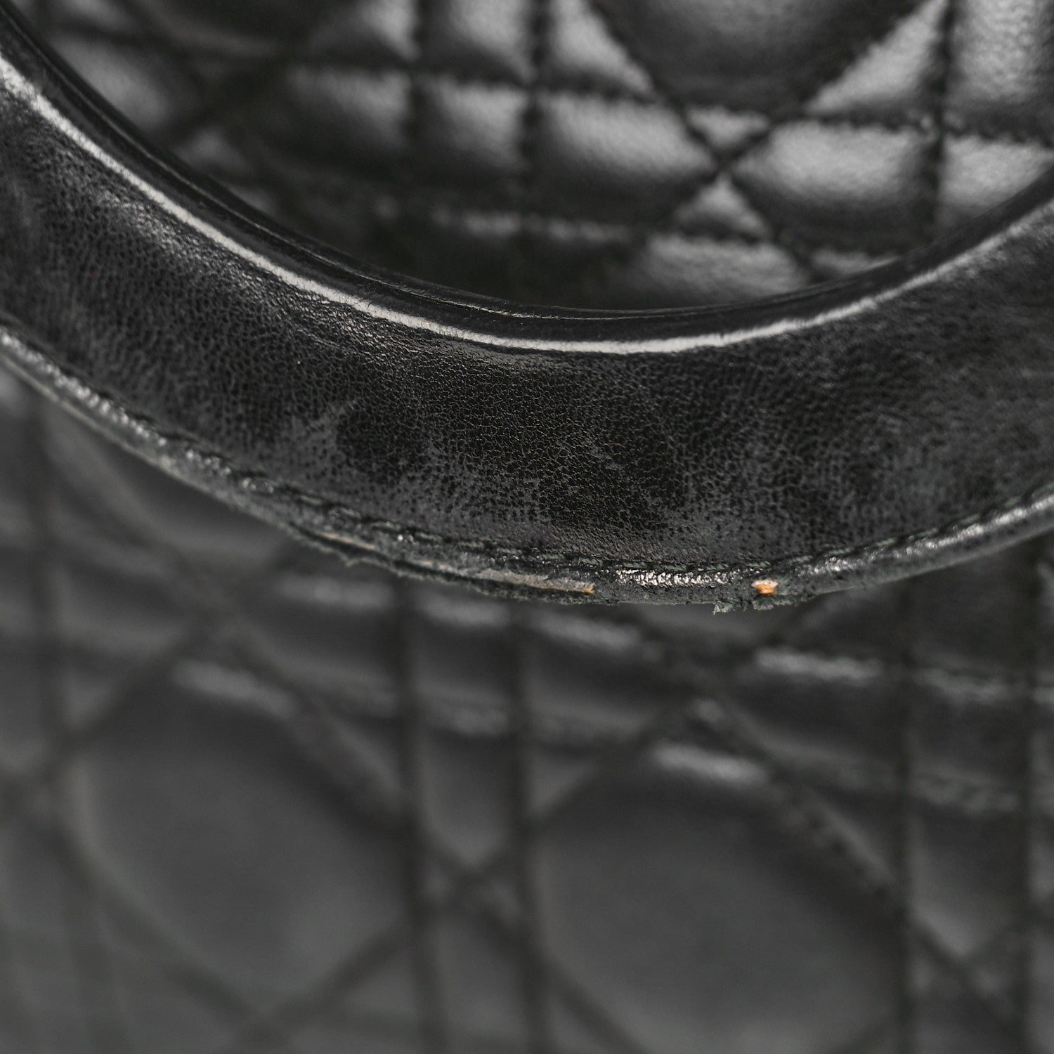 Christian Dior Lambskin Cannage Large Lady Dior Black 11 of 16