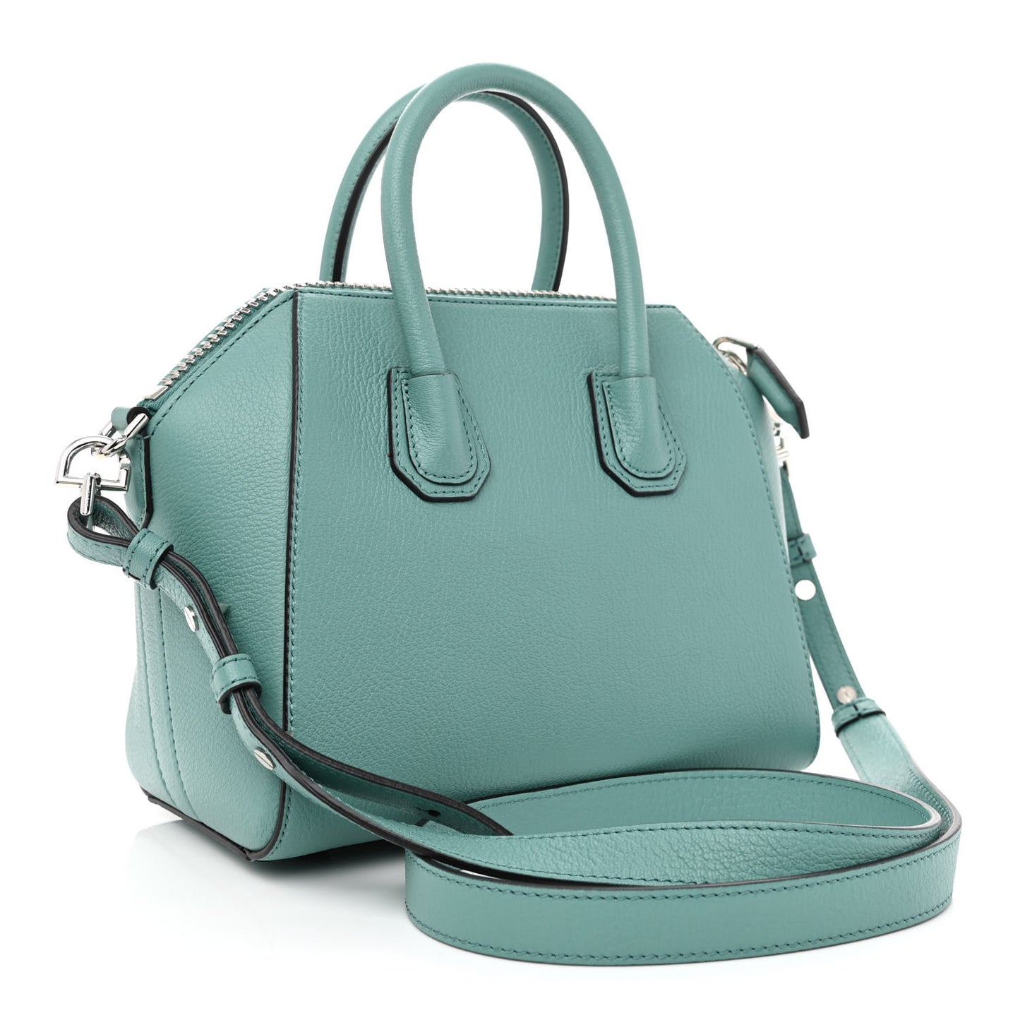Sugar Goatskin Mini Antigona Aqua