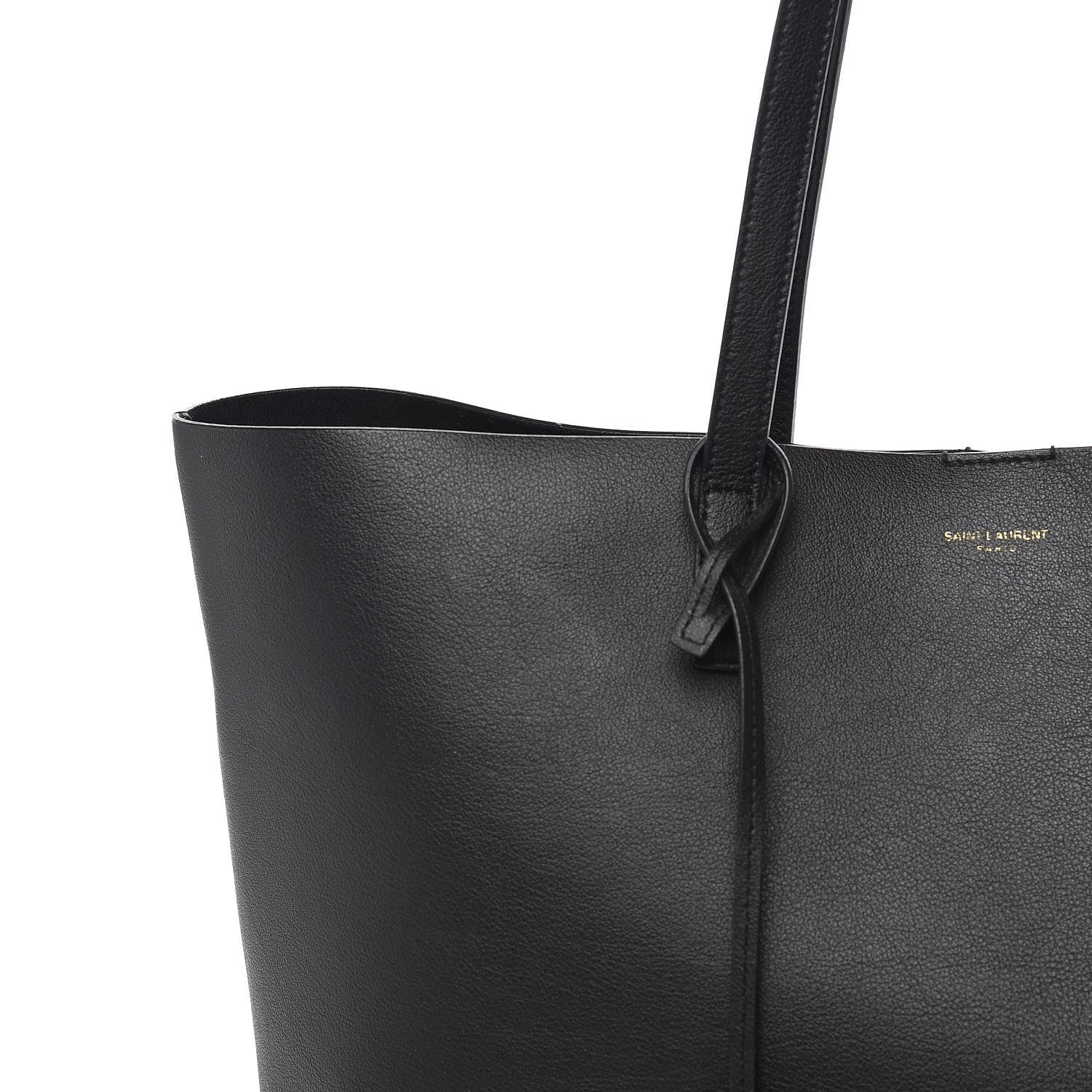 Saint Laurent Calfskin Large Shopping Tote Black 14 of 14