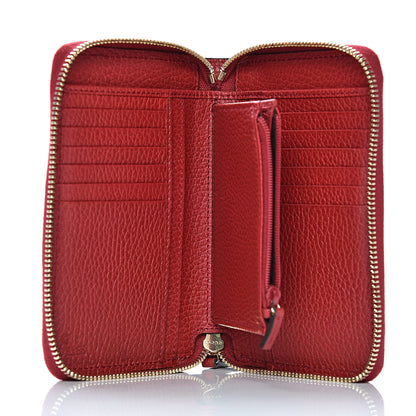 Gucci Dollar Calfskin Medium GG Zip Around Wallet Red 5 of 8