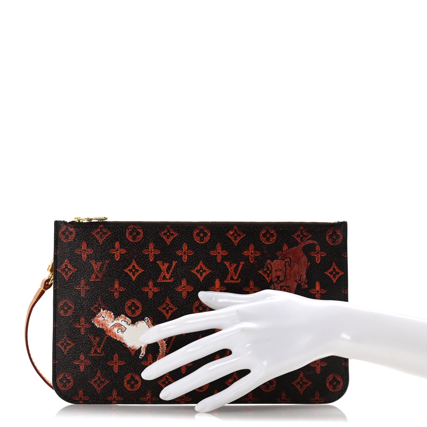 Louis Vuitton Catogram Neverfull MM GM Pochette Marron 2 of 9
