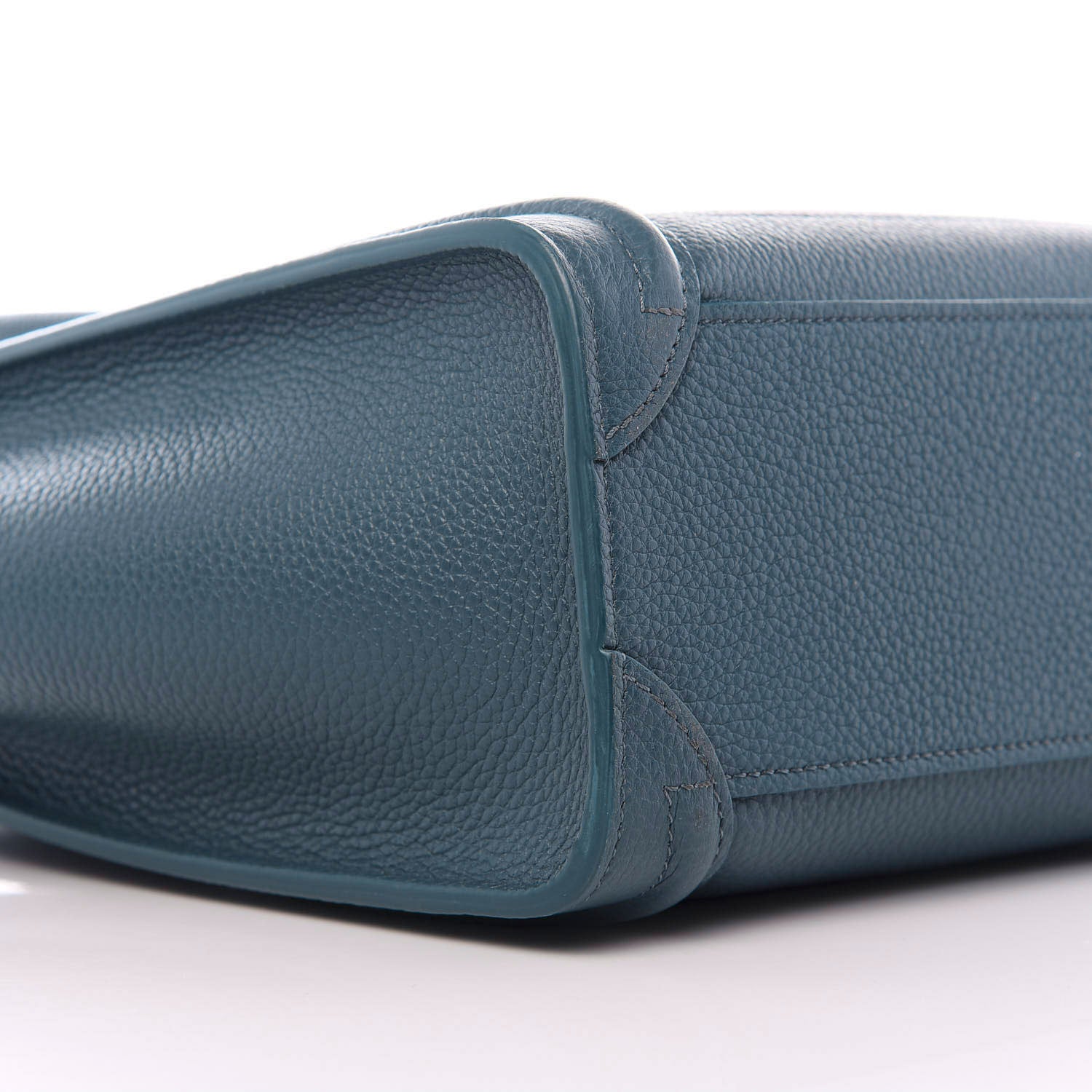 Celine Drummed Calfskin Nano Luggage Celadon 7 of 8