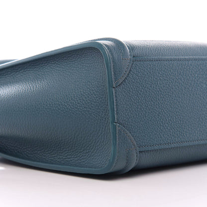 Celine Drummed Calfskin Nano Luggage Celadon 7 of 8