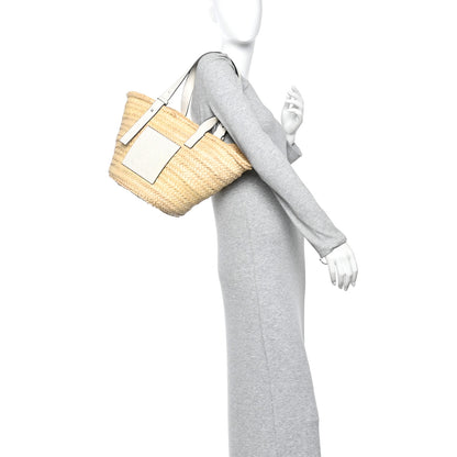 Loewe Raffia Basket Tote Bag Natural White 2 of 11