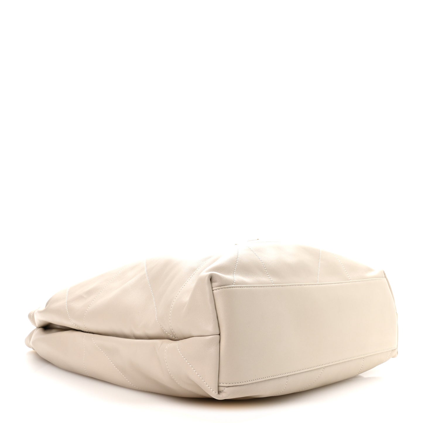 Lambskin Matelasse Monogram Large Jamie 4.3 Pochon Crema Soft