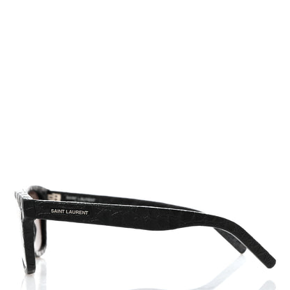 Saint Laurent Crocodile Square Sunglasses SL 51 Black 3 of 7