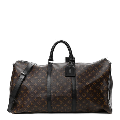 Louis Vuitton Monogram Macassar Keepall Bandouliere 55 1 of 5