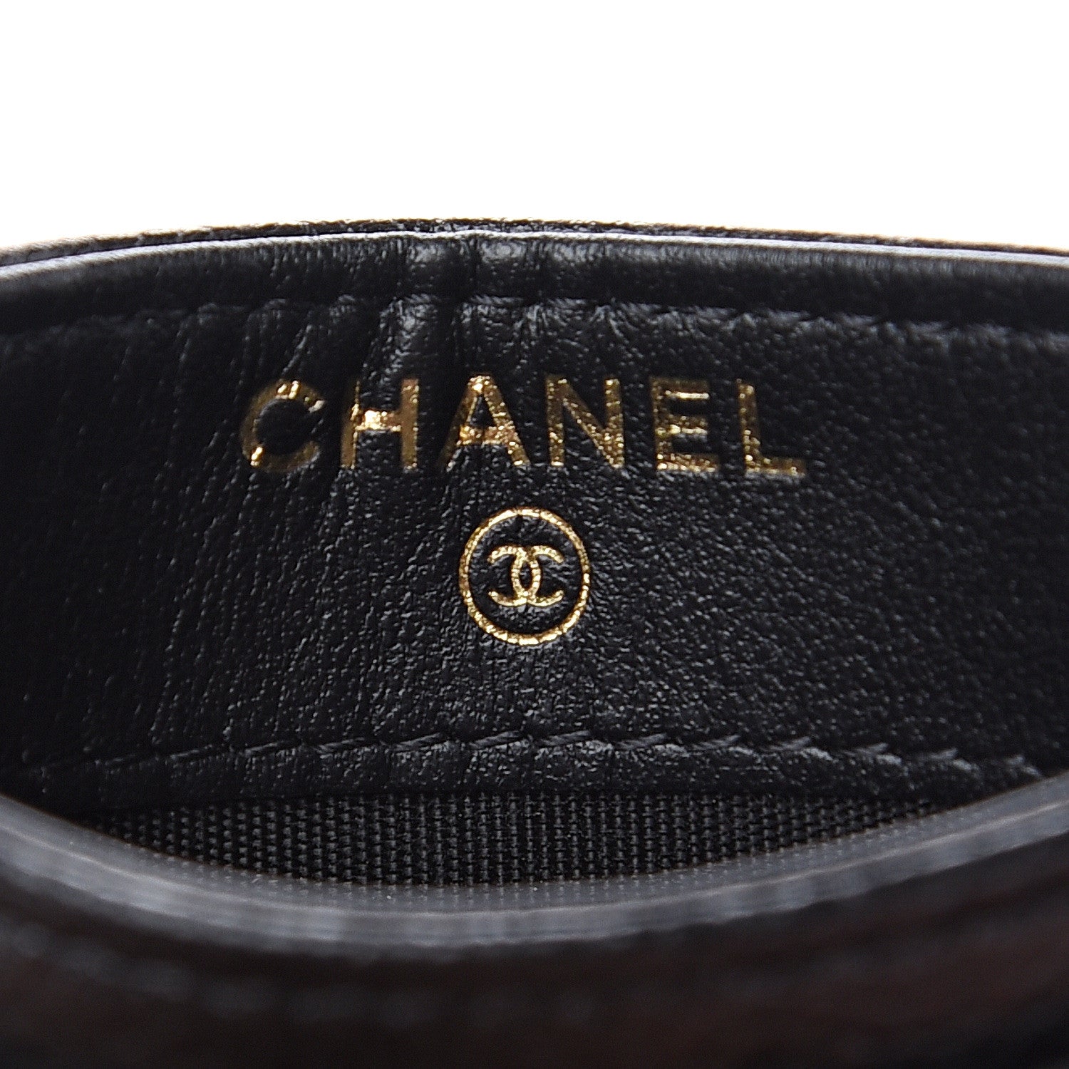 Chanel Caviar Camellia Embossed Card Holder Black 5 of 8