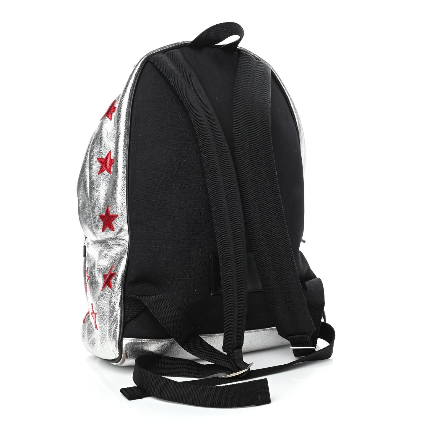 Metallic Buffalo Star Hunting Backpack Silver Red