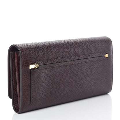 Mulberry Natural Grain Calfskin Continental Wallet Oxblood 3 of 9