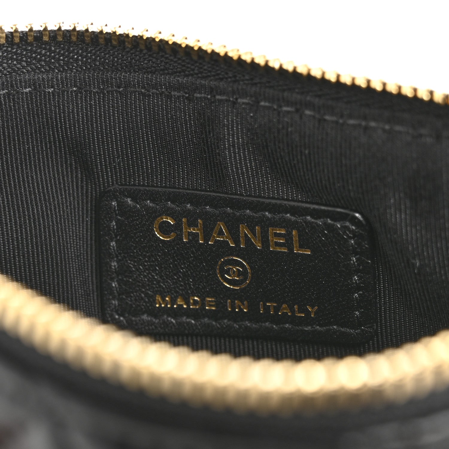 Chanel Lambskin Quilted Small No. 5 Cosmetic Case Black 6 of 9
