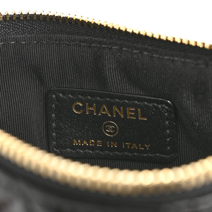 Chanel Lambskin Quilted Small No. 5 Cosmetic Case Black 6 of 9