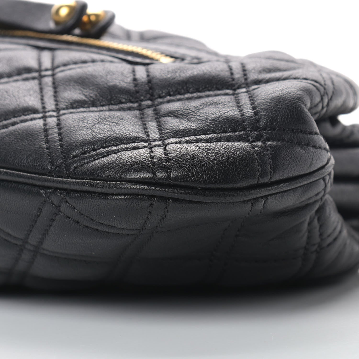 Marc Jacobs Calfskin Quilted Little Stam Black 7 of 9