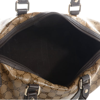 Gucci Crystal Monogram Medium Joy Boston Brown 5 of 8