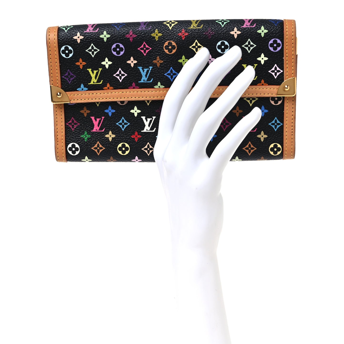 Monogram Multicolor Porte Tresor International Wallet Black