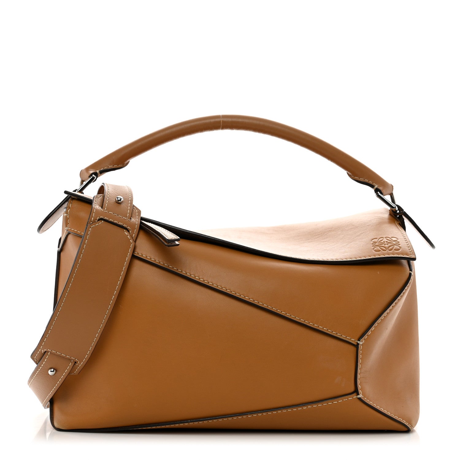 Loewe Calfskin Large Puzzle Bag Warm Desert 1 of 11
