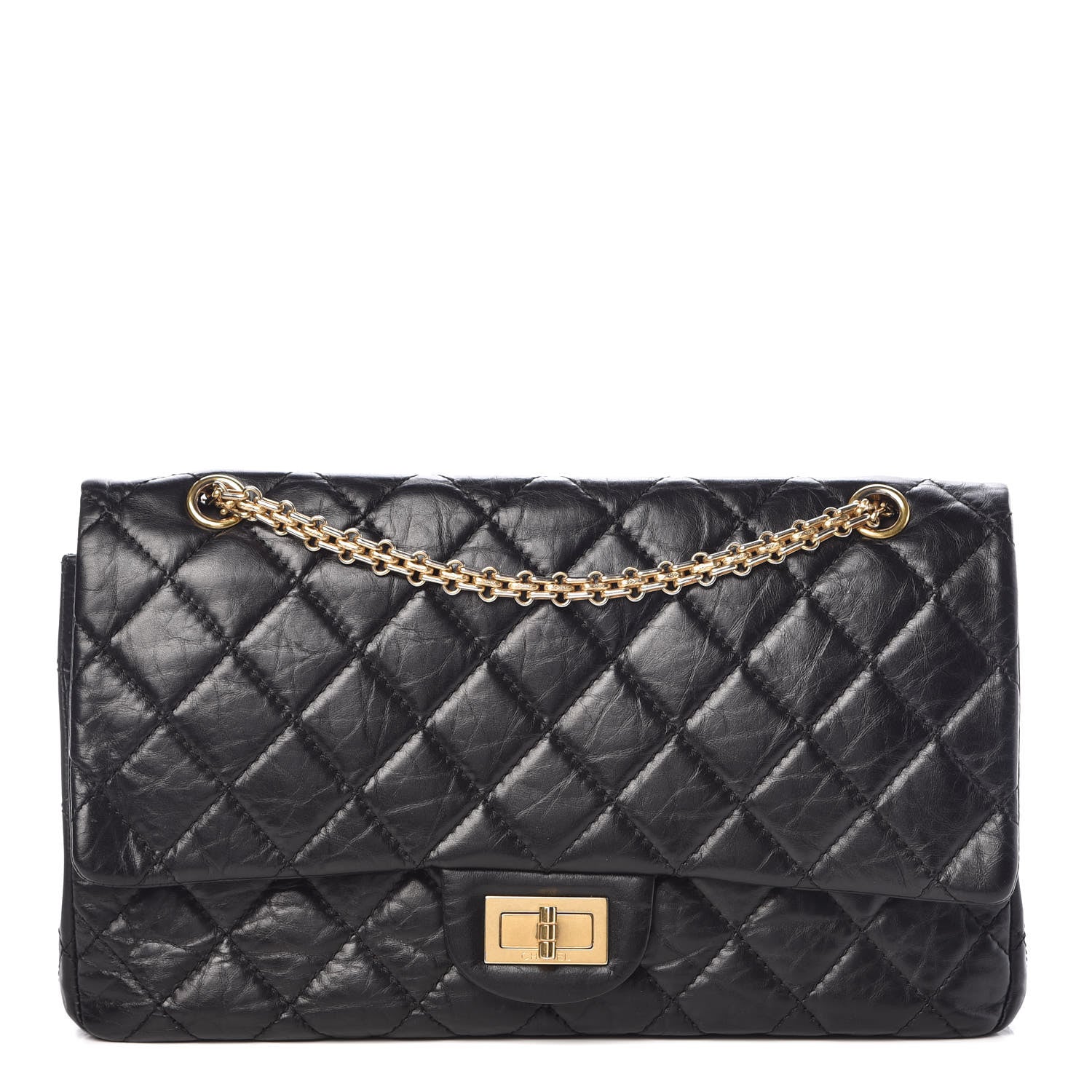 Chanel Aged Calfskin Quilted 2.55 Reissue 227 Flap Black 1 of 10