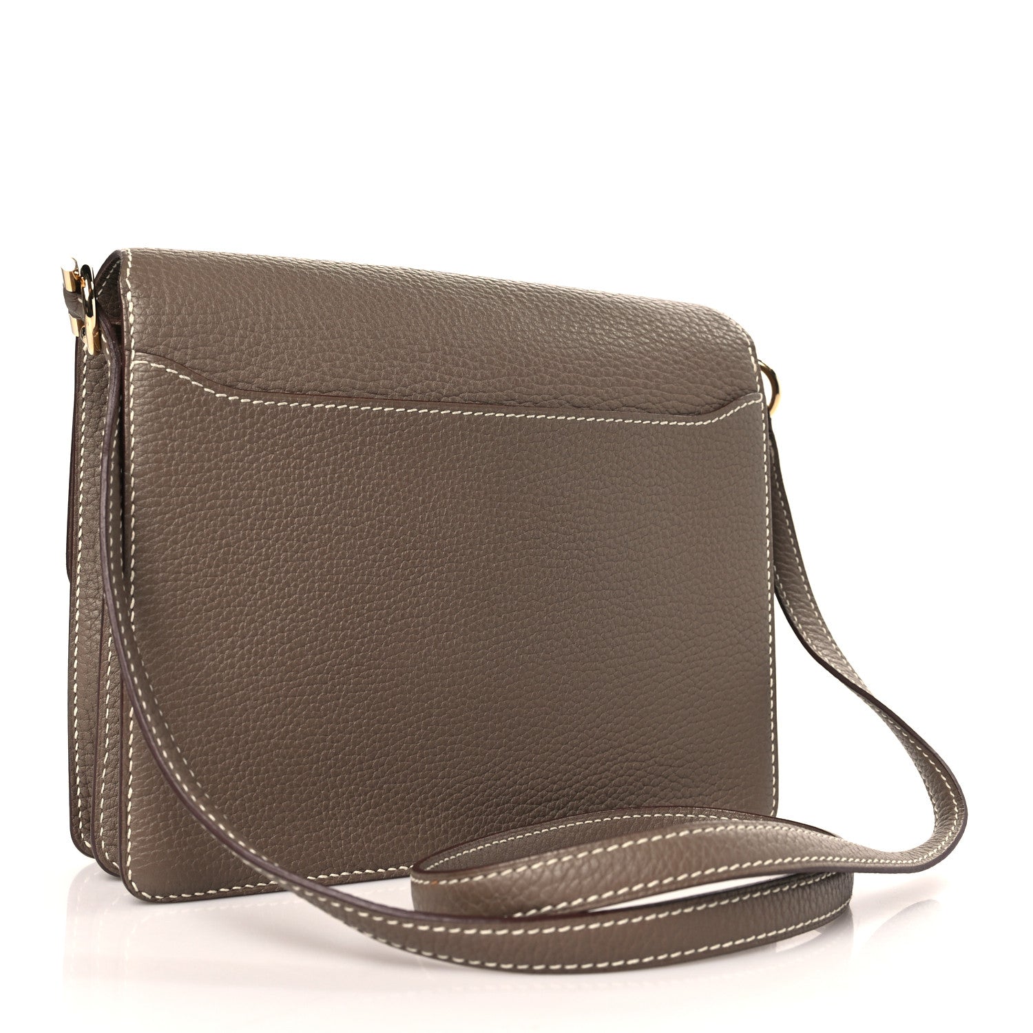 Hermes Taurillon Clemence Sac Roulis 23 Etoupe 3 of 8