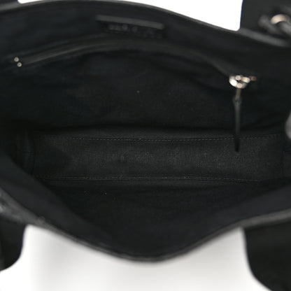 Balenciaga Agneau Stadio Ruban Viscose Navy Cabas Tote XS Black 5 of 11