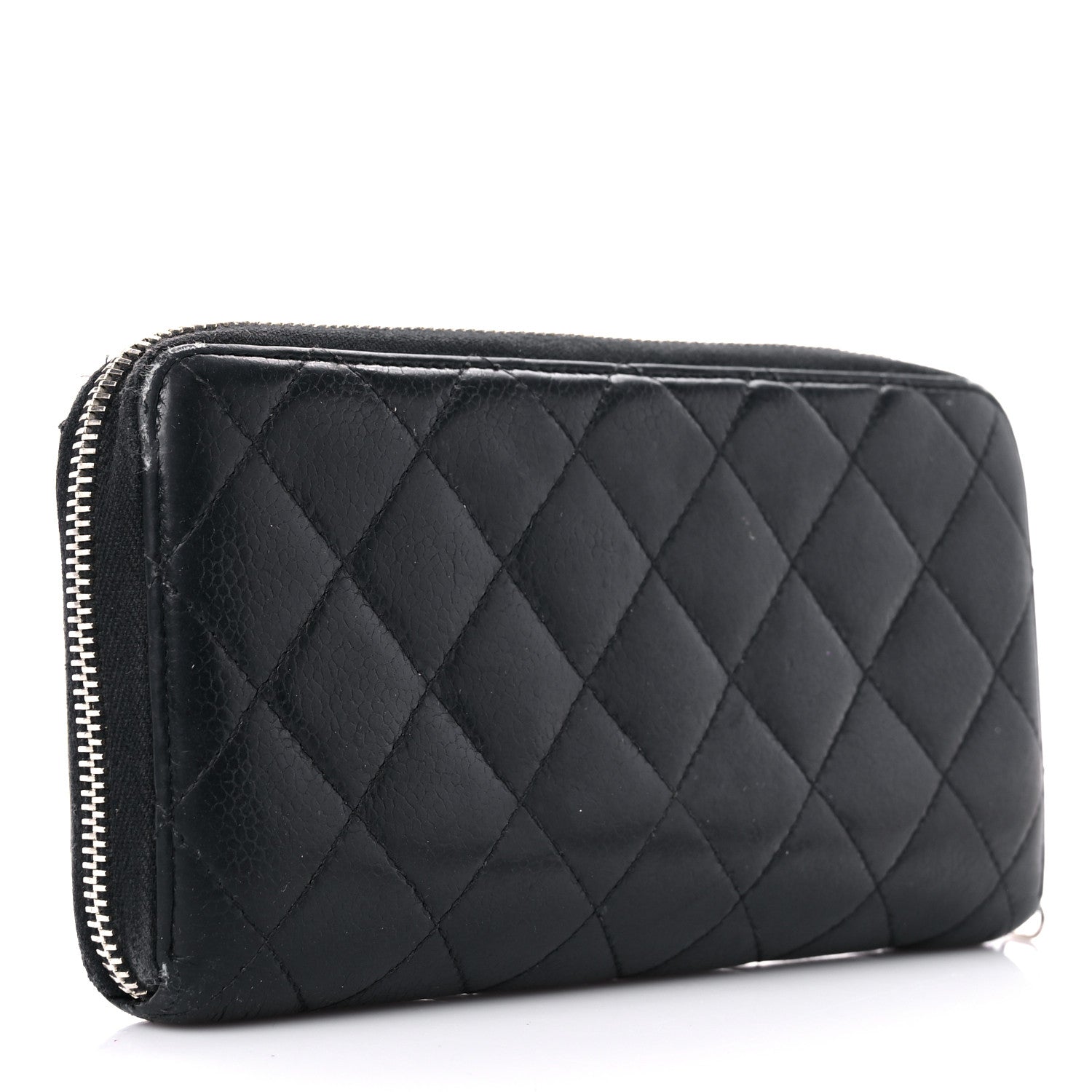 Chanel Caviar Quilted Medium Zip Around Wallet Black 3 of 25