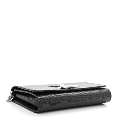Louis Vuitton Epi Twist Chain Wallet Black 4 of 8