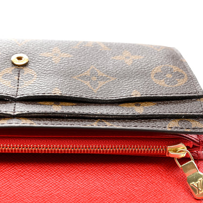 Louis Vuitton Monogram Sarah Wallet NM Coquelicot 7 of 11