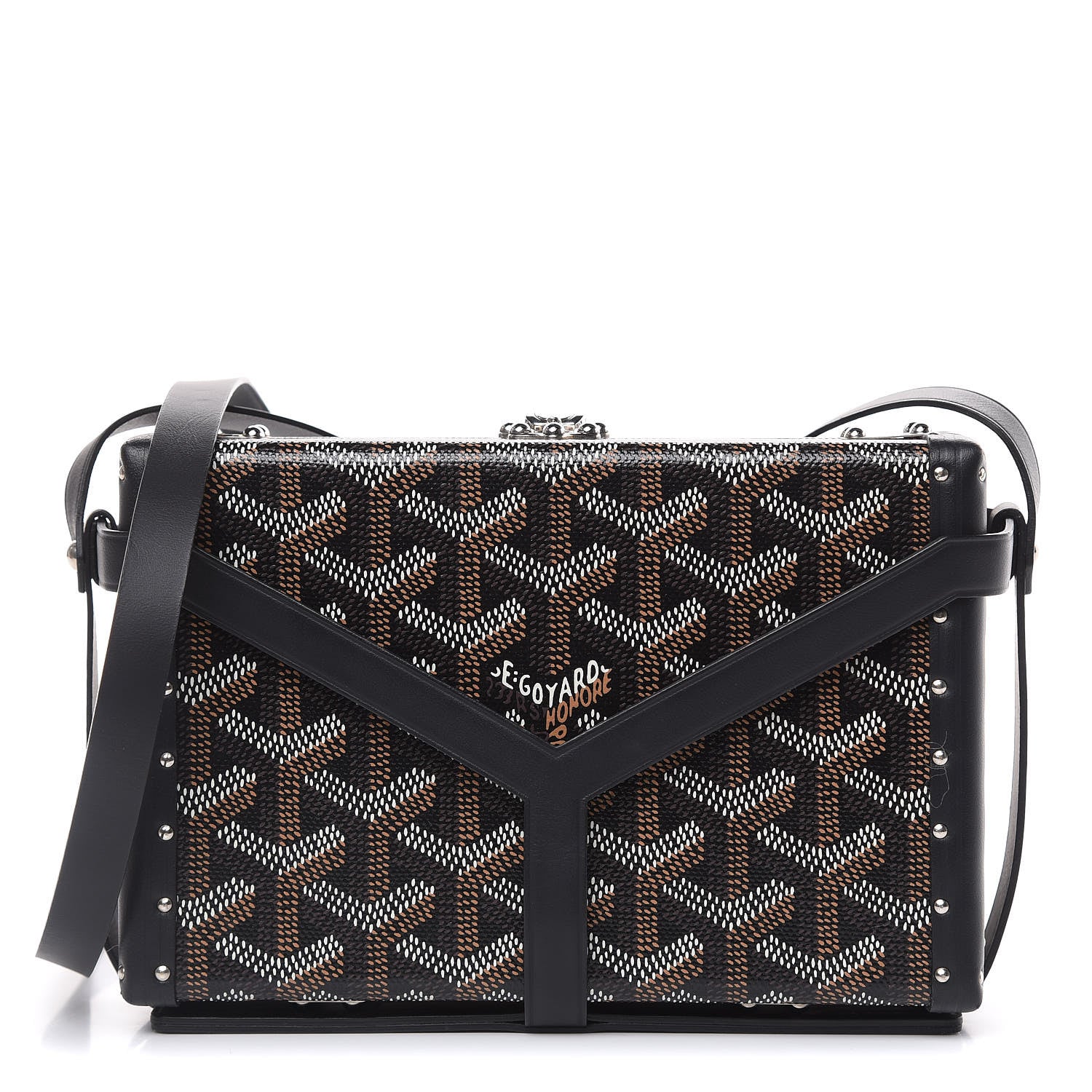 Goyard Goyardine Minaudiere Trunk Bag Black 1 of 13