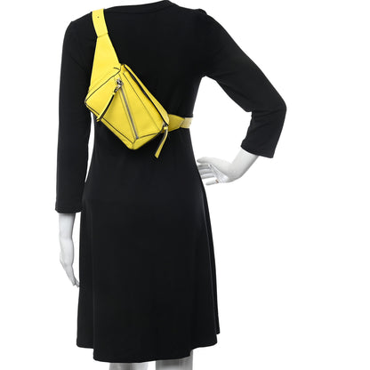 Loewe Calfskin Mini Puzzle Bumbag Lemon 2 of 9