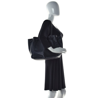 Celine Soft Grained Calfskin Small Belt Cabas Phantom Black 3 of 18