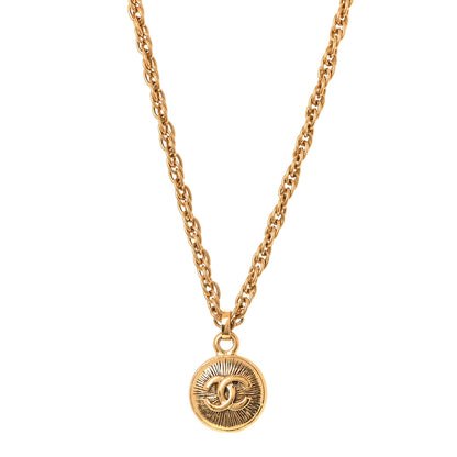 Chanel Metal CC Chain Pendant Necklace Gold 1 of 4