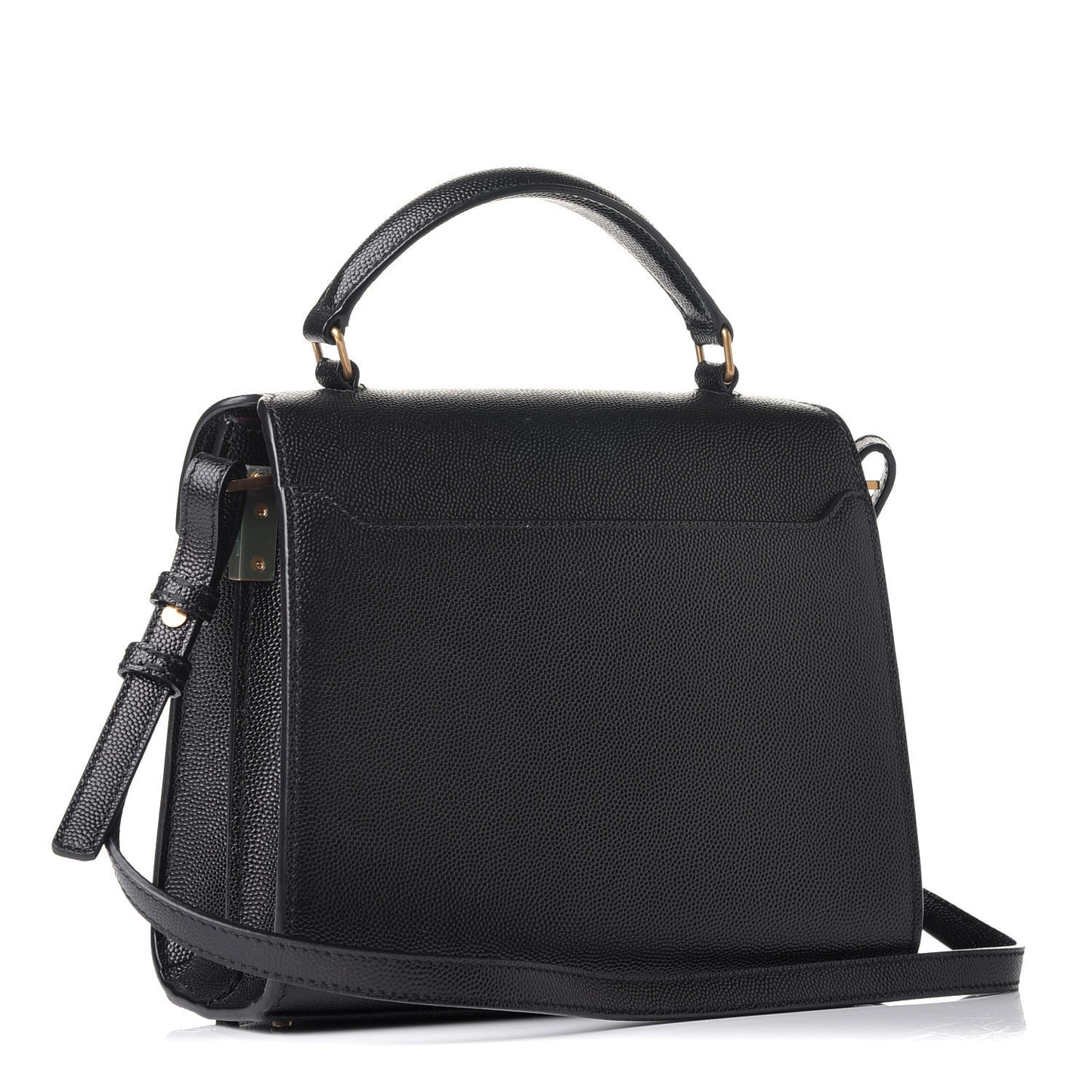Grain de Poudre Mini Classic Monogram Cassandra Top Handle Black Rouge Legion