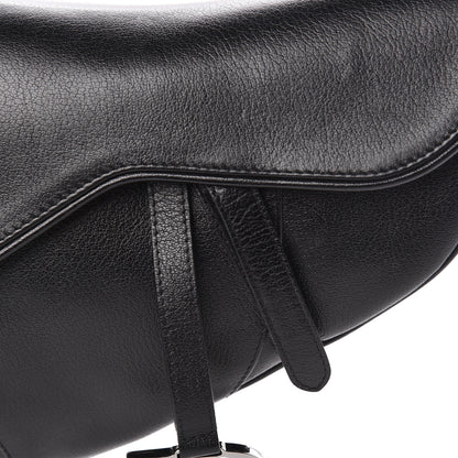 Christian Dior Calfskin Saddle Bag Black 11 of 12