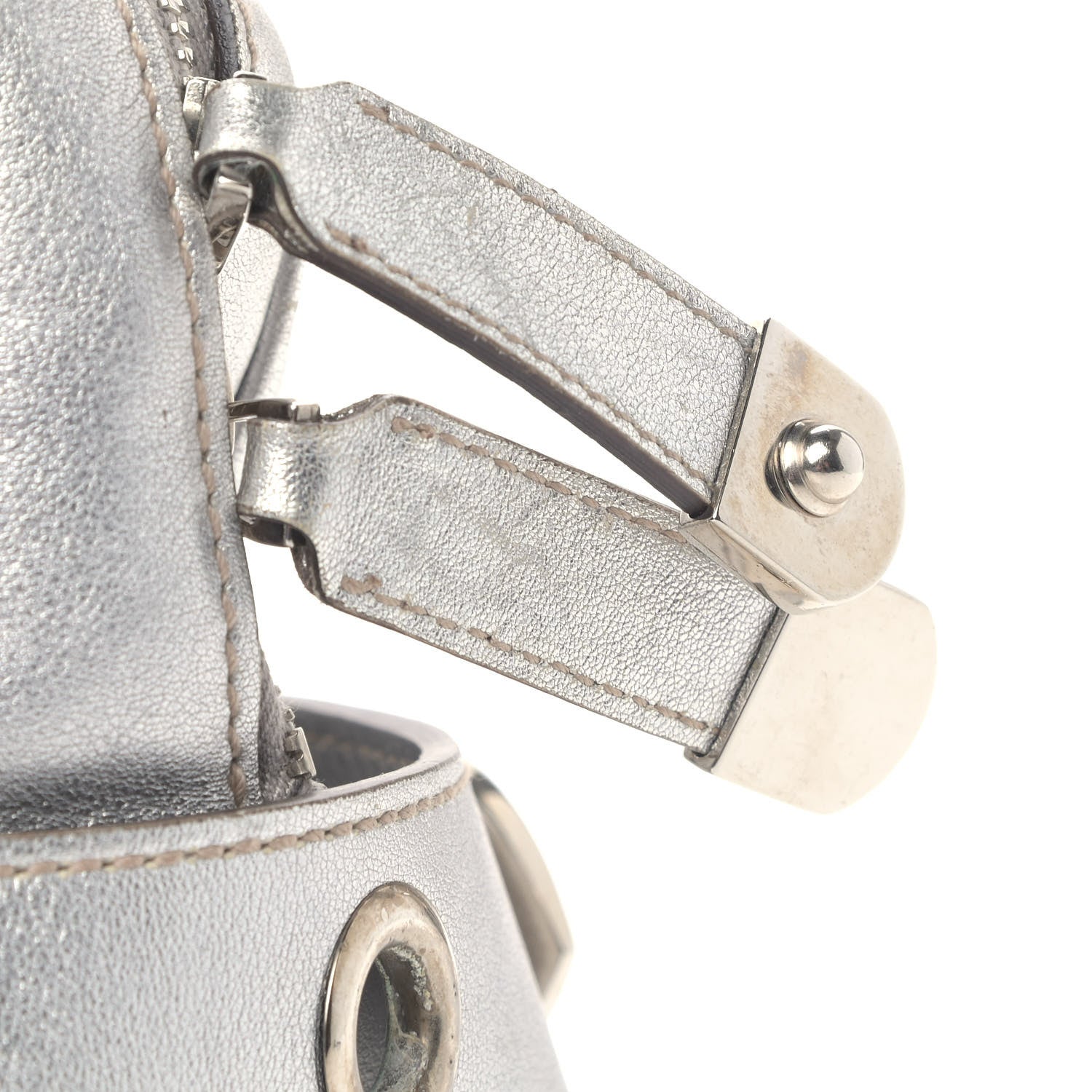 Gucci Metallic Calfskin Romy Boston Silver 17 of 17