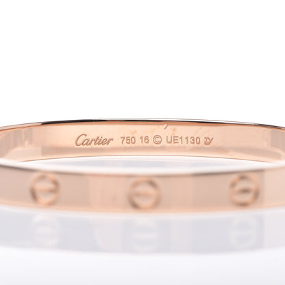 Cartier 18K Pink Gold LOVE Bracelet 16 5 of 8