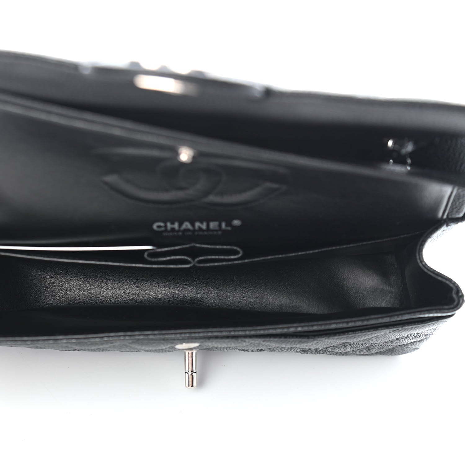 Chanel Caviar Quilted Medium Double Flap Black 5 of 9