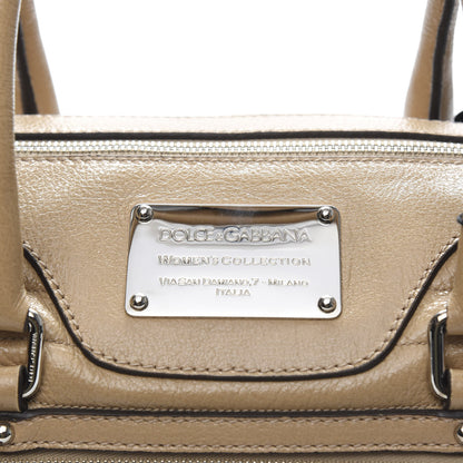 Dolce & Gabbana Grained Calfskin Easy Way Satchel Beige 11 of 11