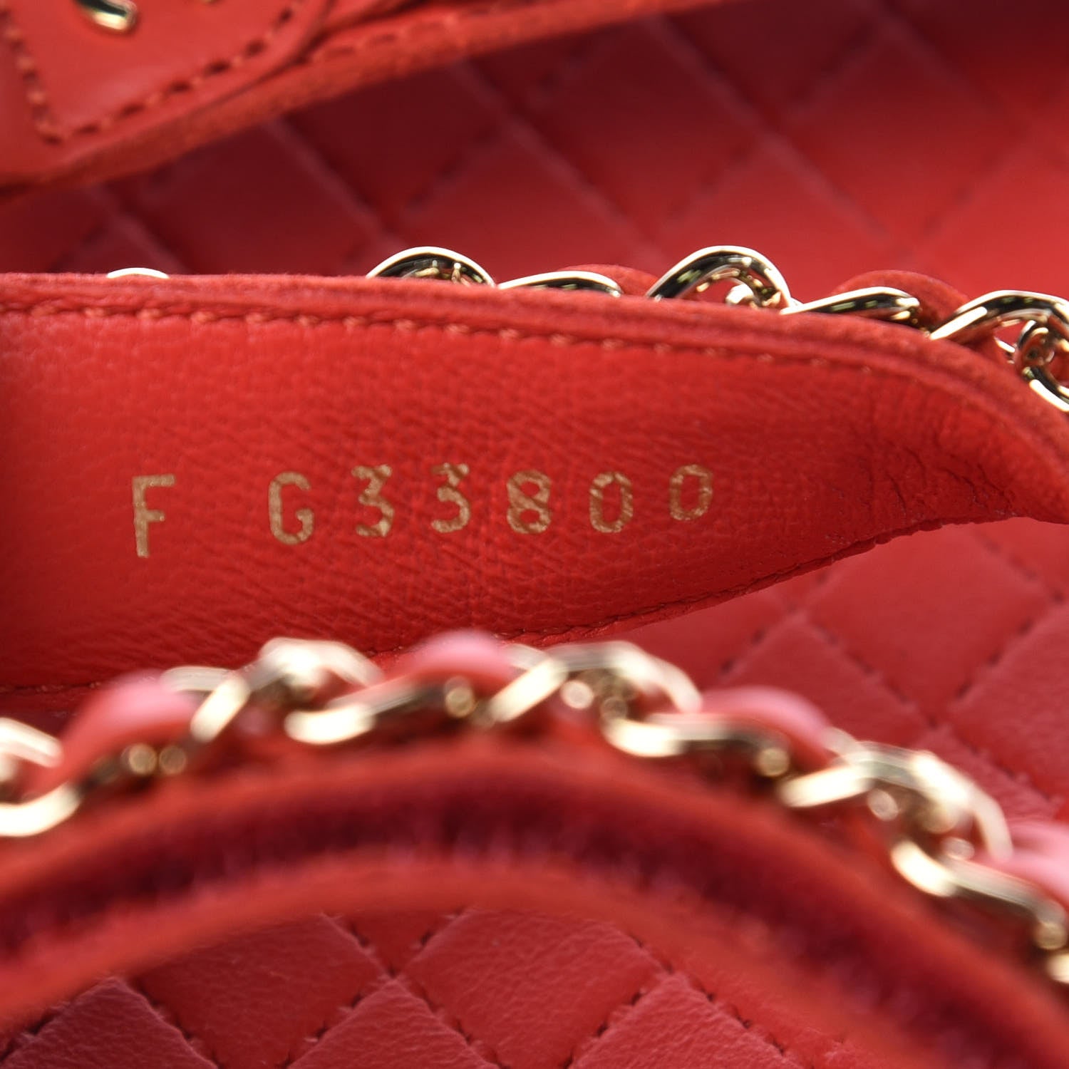 Chanel Calfskin Chain Flat Sandals 36.5 Red 7 of 9