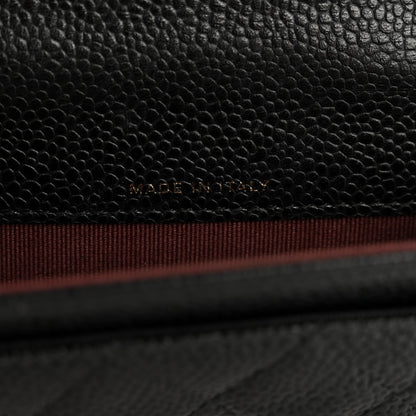Chanel Caviar Quilted Flap Card Holder Wallet Black 7 of 8