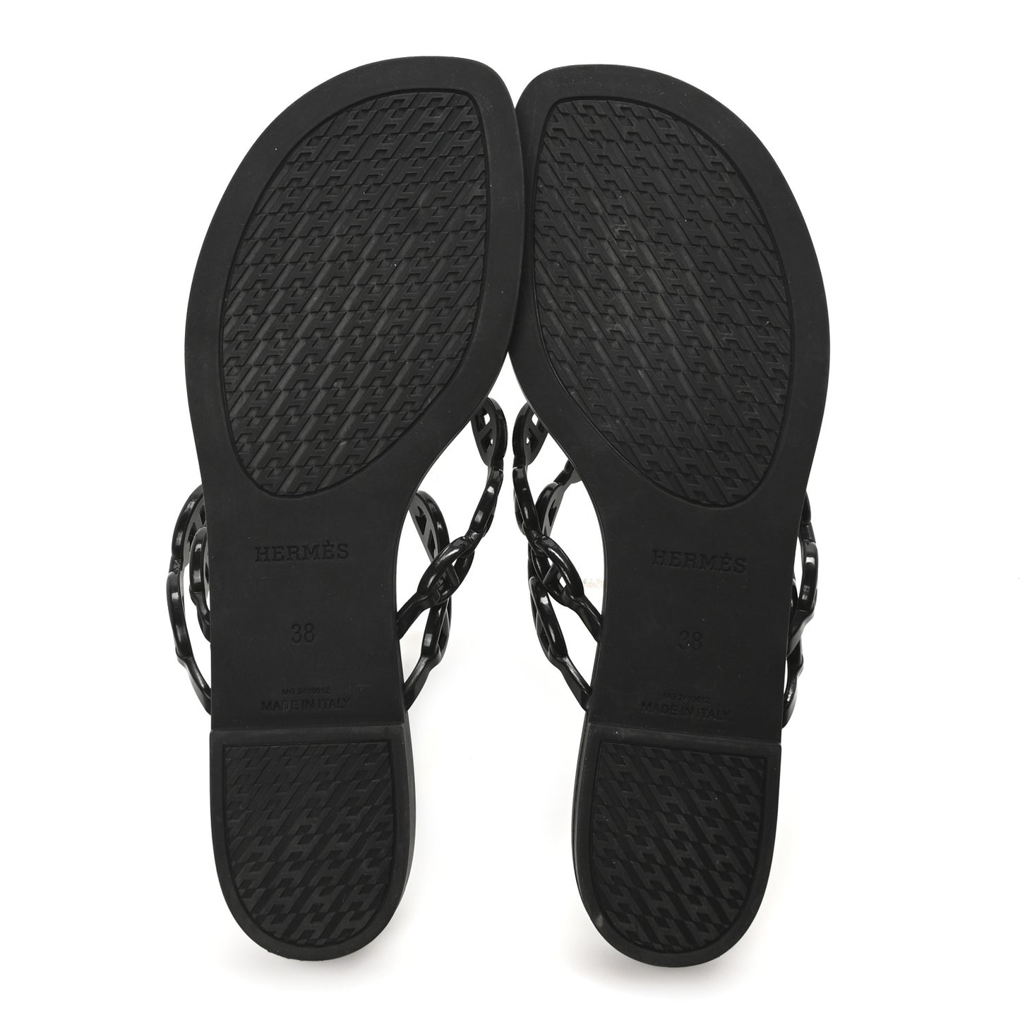 Rubber Womens Island Sandals 38 Black