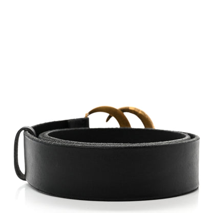 Gucci Faded Calfskin Snake Double G 40mm Belt 85 34 Black 2 of 6