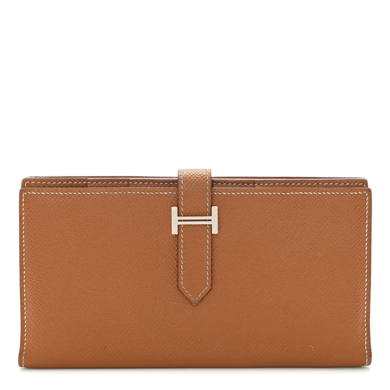 Hermes Epsom Bearn Gusset Wallet Gold 1 of 8