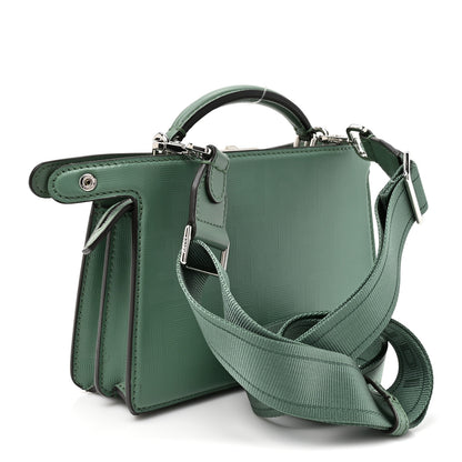 Fendi Calfskin Striped Texture FF Peekaboo I See U X Cross Satchel Green Island 2 of 12